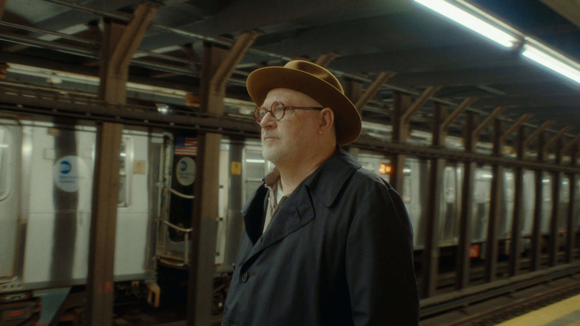 Alfonse Borysewicz in front of subway